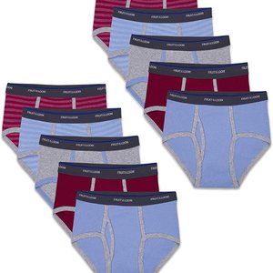 Fruit of the Loom Boys Tag Free Cotton Briefs 10Pk
